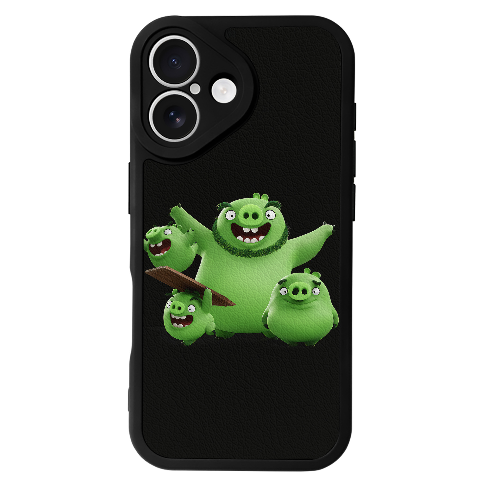 （画像用） Angry Birds アングリーバード 【iPhone 16シリーズ対応】シリコンスマホケース（レザー調） 材質：シリコン